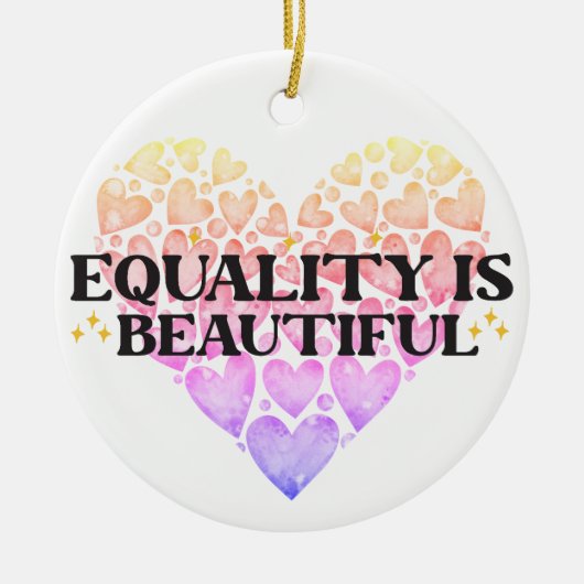 Herzqualität Keramik Ornament (Vorne)