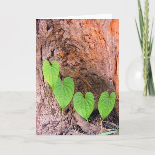 Herzquartett Feiertagskarte (Vorderseite)