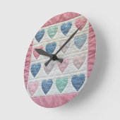 Herzquilt Runde Wanduhr (Winkel)
