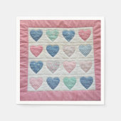 Herzquilt Serviette (Vorderseite)