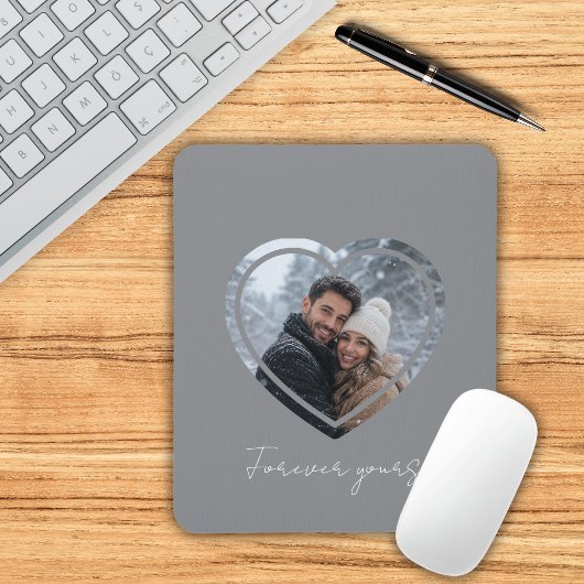 Herzrahmen benutzerdefiniertes Foto Mousepad