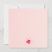 Herzrahmen für Rose Einladung (Rückseite)