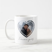 Herzrahmen mit individuellem Foto Kaffeetasse (Links)