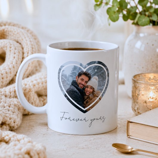 Herzrahmen mit individuellem Foto Kaffeetasse