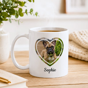 Herzrahmen mit individuellem Haustierfoto Kaffeetasse