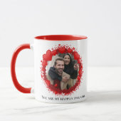 Herzrahmen Valentine Foto Kaffee Tasse (Links)