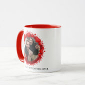 Herzrahmen Valentine Foto Kaffee Tasse (Vorderseite Links)