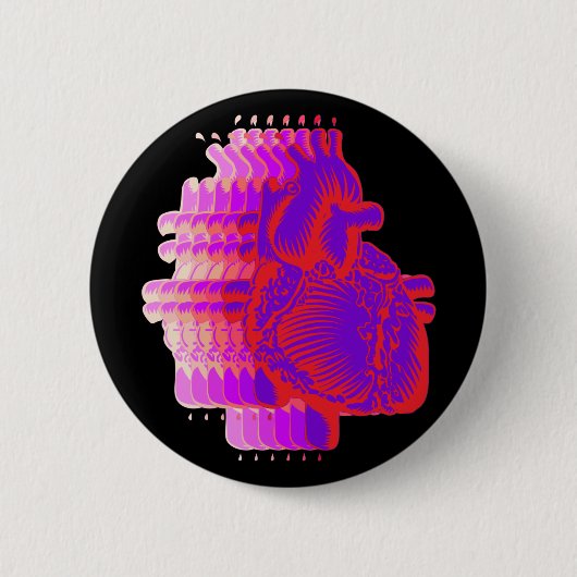 Herzrasen Button (Vorderseite)