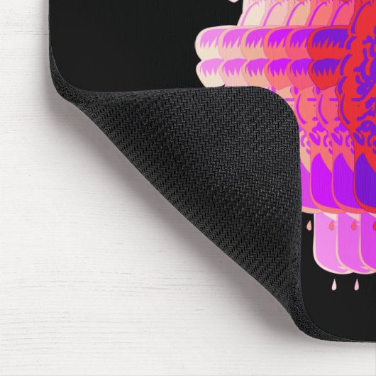 Herzrasen Mousepad (Ecke)