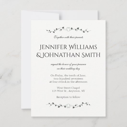 Herzrassen Hochzeitseinladungen Einladung (Vorderseite)