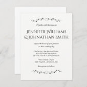 Herzrassen Hochzeitseinladungen Einladung (Vorne/Hinten)