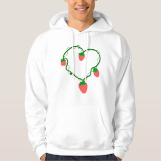 Herzrebe Erdbeere Süß Romantisch Frucht Botanisch Hoodie