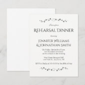 Herzrebe-Proben-Abendesseneinladungen Einladung (Vorne/Hinten)