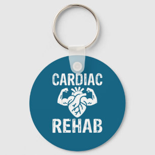 Herzrehabilitation Herz Recovery Kardiologie Desig Schlüsselanhänger