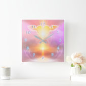 HERZREVOLUTION QUADRATISCHE WANDUHR (Zuhause)