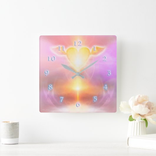 HERZREVOLUTION QUADRATISCHE WANDUHR (Zuhause)