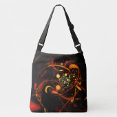 Herzrhythmus Abstrakt Art Cross Body Tragetaschen Mit Langen Trägern (Vorderseite)