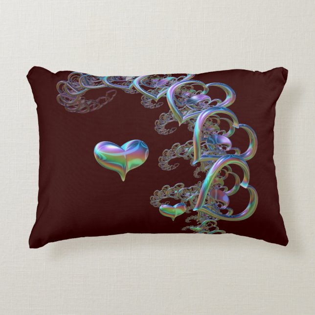 Herzrhythmus Dekokissen (Vorderseite)