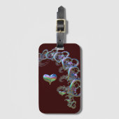 Herzrhythmus Gepäckanhänger (Vorderseite Vertikal)