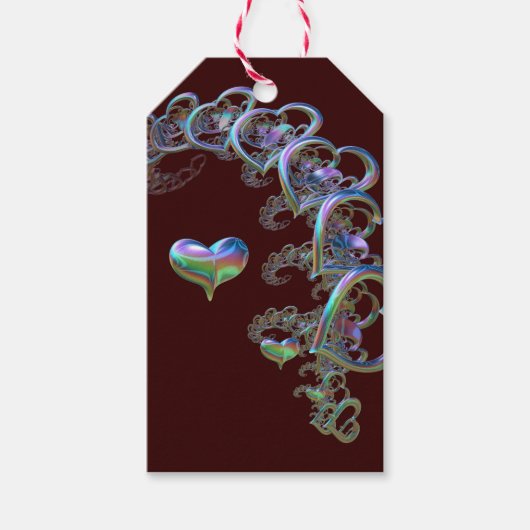 Herzrhythmus Geschenkanhänger (Vorderseite)