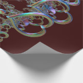 Herzrhythmus Geschenkpapier (Ecke)