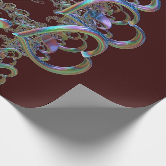 Herzrhythmus Geschenkpapier (Ecke)