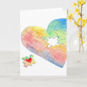 Herzrhythmus - Grußkarte Karte (Gelbe Blume)