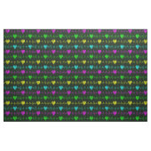 Herzrhythmus irisierendes EKG. Ärztin Stoff (Fat Quarter (45,7 x 55,9 cm))