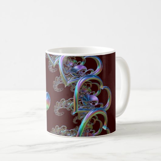 Herzrhythmus Kaffeetasse (VorderseiteRechts)
