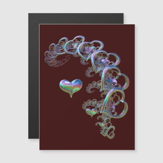 Herzrhythmus Magnetkarte (Vorne/Hinten)