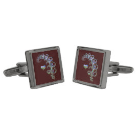 Herzrhythmus Manschettenknöpfe Bronze