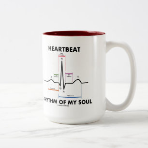 Herzrhythmus meines Souls (EKG/EKG) Zweifarbige Tasse