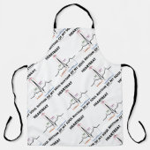 Herzrhythmus meines Souls EKG Elektrokardiogramm Schürze (Vorderseite)