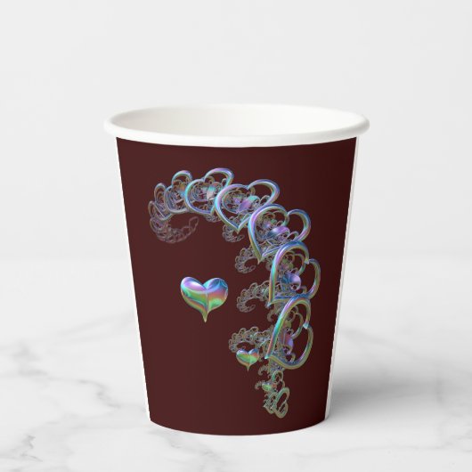 Herzrhythmus Pappbecher (Rückseite)