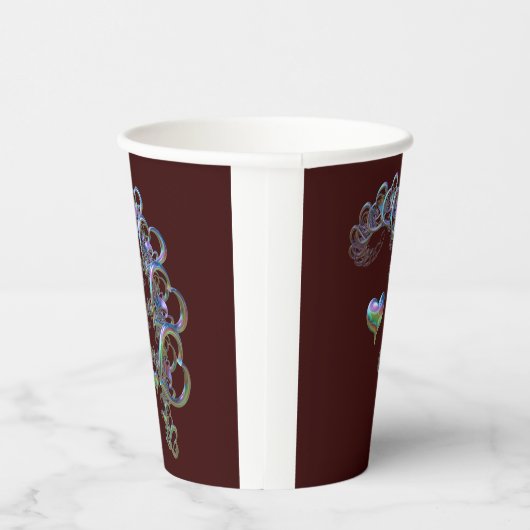 Herzrhythmus Pappbecher (Rechts)