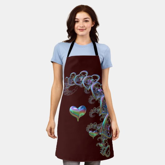 Herzrhythmus Schürze (Getragen)