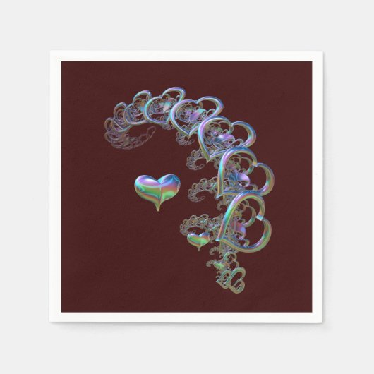 Herzrhythmus Serviette (Vorderseite)