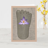 Herzrhythmuskarte Karte (Gelbe Blume)