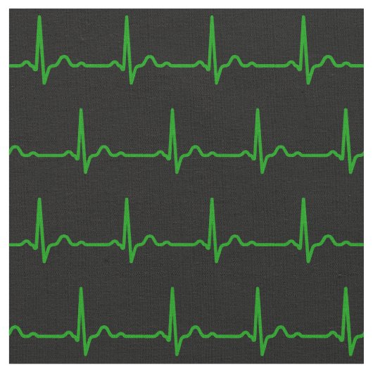 Herzrhythmusstörungen Medizinisches Muster Stoff (Nahaufnahme)