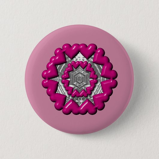 Herzring Valentine Button (Vorderseite)