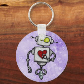 Herzroboter Schlüsselanhänger (Vorderseite)