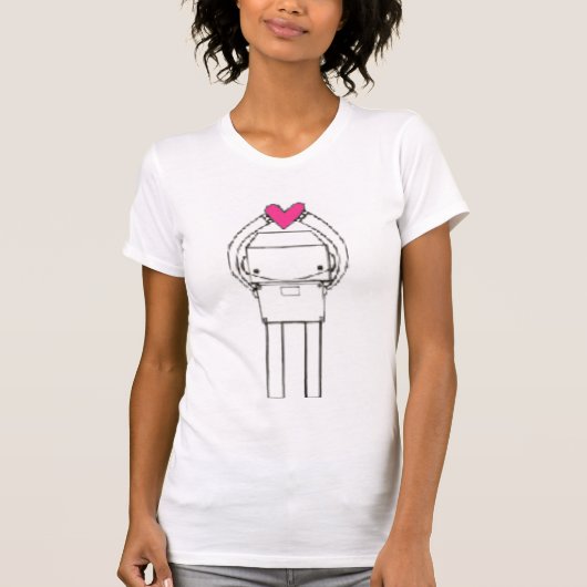 Herzroboter T-Shirt (Vorderseite)