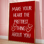 Herzromantische Liebe Zitat Trendästhesie Poster