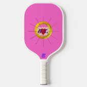 Herzrosa Quadrate Pickleball Paddle (Vorderseite)