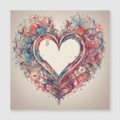 Herzsaiten - Aquarellmalerei Magnetkarte (Vorderseite)