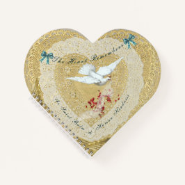 Herzsaiten Viktorianische Spirale Notizblock