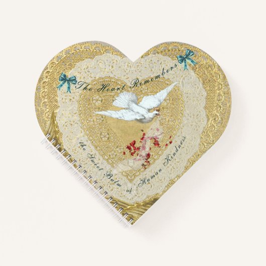 Herzsaiten Viktorianische Spirale Notizblock (Vorderseite)