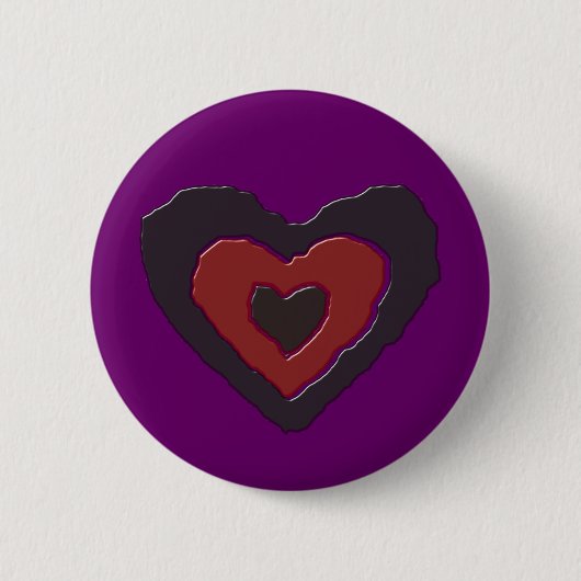 Herzschaltfläche der gotischen Melting-Liebe Button (Vorderseite)