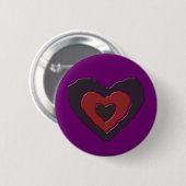 Herzschaltfläche der gotischen Melting-Liebe Button (Vorne & Hinten)