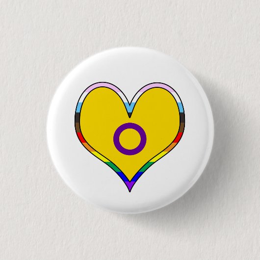 Herzschaltfläche für Intersex Button (Vorderseite)